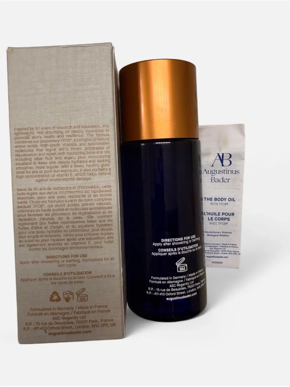 Augustinus Bader The Body Oil TFC8 100ml 3.38 oz w Box